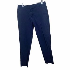 Patagonia Navy Blue Straight Leg Mid Rise Pants Organic Cotton Womens 4